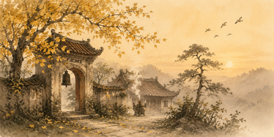Cảnh Thu Ở Chùa